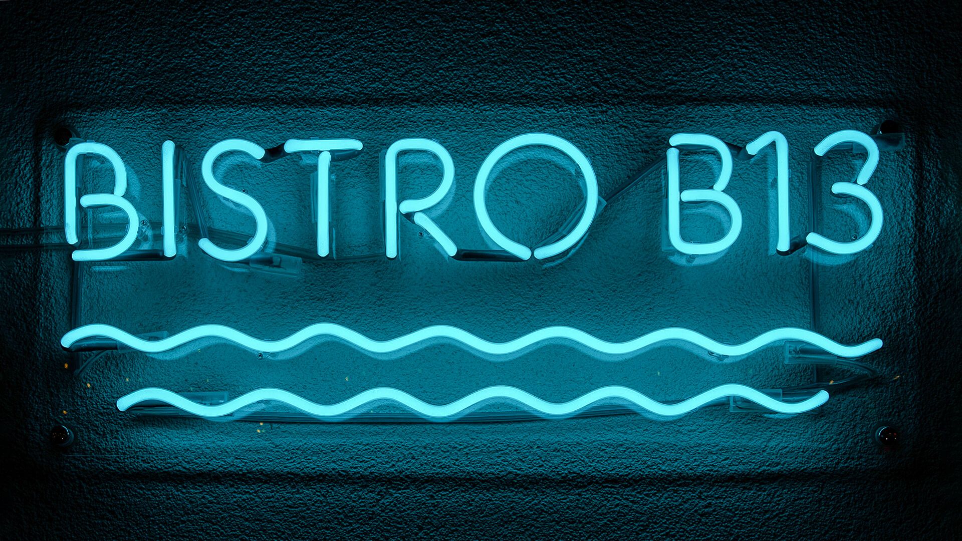 Bistro B13 - Vetro neon turchese Bistro.
